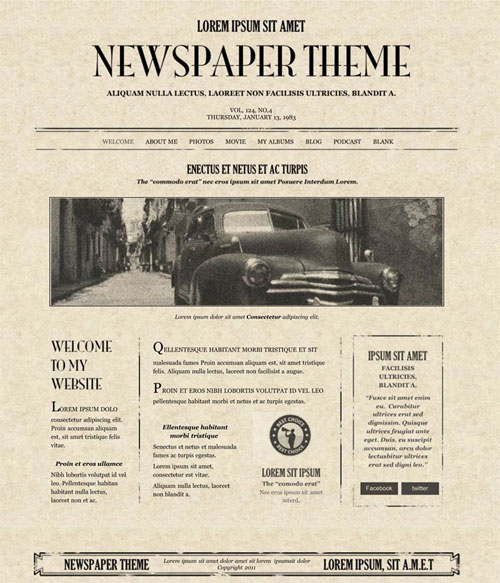 newspaper templates for mac pages